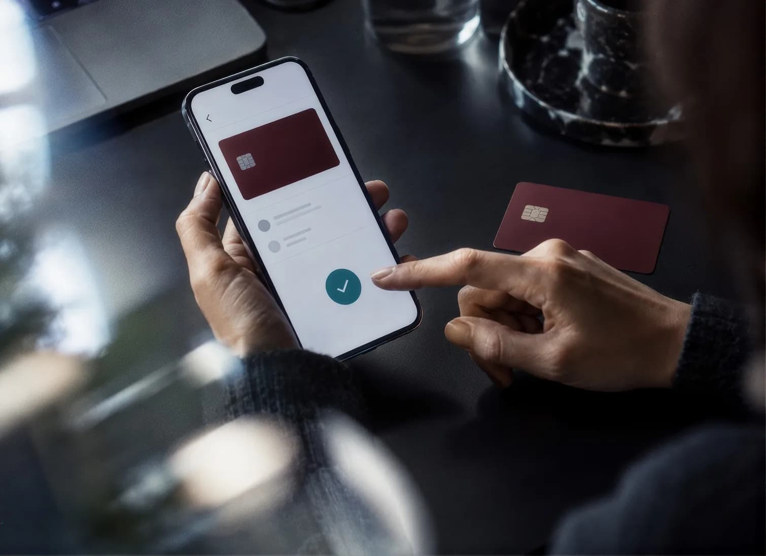 Card payment on a phone